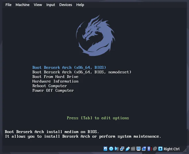 Boot Menu