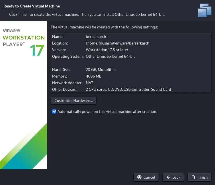 Create VM